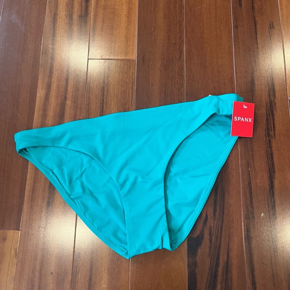 New NWT Spanx Kelly Green Bikini Bottom Swim Brief Mystic Swimwear Size Medium
